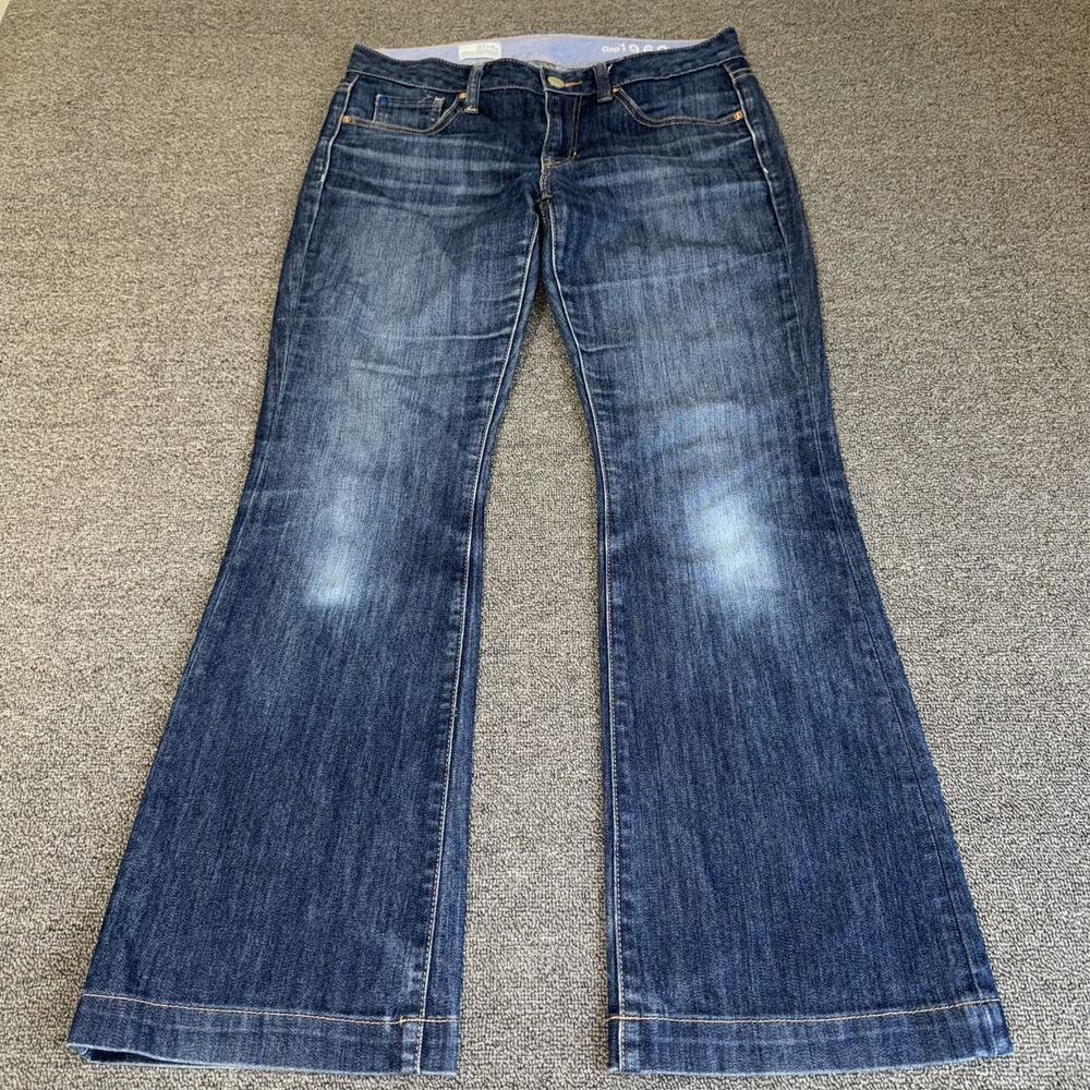 Gap 1969 Long & Lean Bootcut Jeans Womens 27/4a Blue Denim Medium Wash Pockets